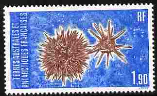 French Southern & Antarctic Territories 1986 Echinoderms 1f90 unmounted mint SG 211