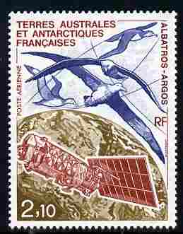 French Southern & Antarctic Territories 1991 Wandering Albatross & Satellite 2f10 unmounted mint SG 273