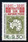 French Southern & Antarctic Territories 1991 30th Anniversary of Antarctic Treaty 9f30 unmounted mint SG 281
