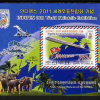 North Korea 2011 Indepex Stamp Exhibition perf m/sheet unmounted mint