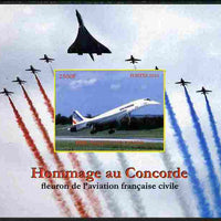 Congo 2011 In Memory of Concorde imperf m/sheet unmounted mint. Note this item is privately produced and is offered purely on its thematic appeal