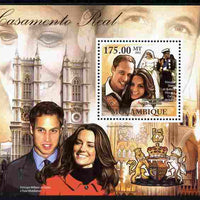 Mozambique 2011 Royal Wedding - William & Kate perf s/sheet unmounted mint