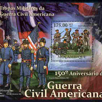 Mozambique 2011 150th Anniversary of American Civil War perf s/sheet unmounted mint