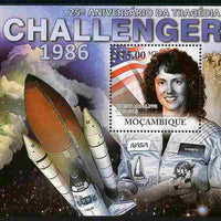 Mozambique 2011 25th Anniversary of Challenger Disaster perf s/sheet unmounted mint