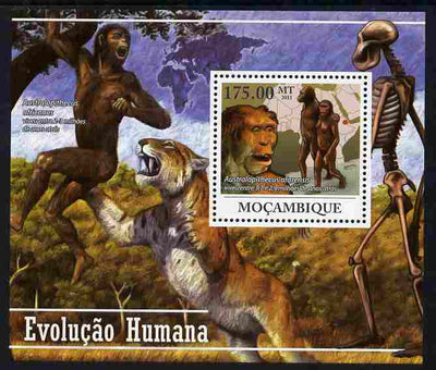 Mozambique 2011 Human Evolution perf s/sheet unmounted mint