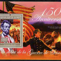 Guinea - Conakry 2011 150th Anniversary of American Civil War perf s/sheet unmounted mint
