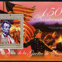 Guinea - Conakry 2011 150th Anniversary of American Civil War perf s/sheet unmounted mint