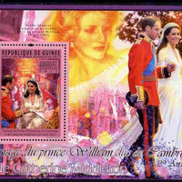 Guinea - Conakry 2011 Royal Wedding - William & Kate perf s/sheet unmounted mint