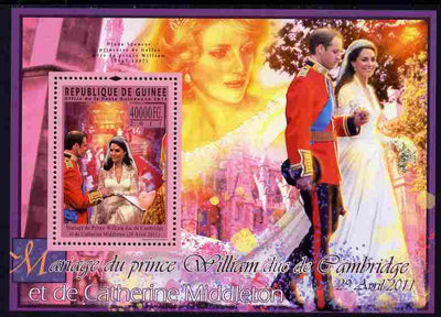 Guinea - Conakry 2011 Royal Wedding - William & Kate perf s/sheet unmounted mint