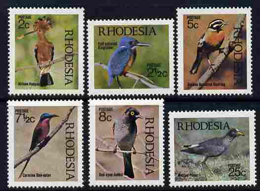 Rhodesia 1971 Birds 1st series perf set of 6 unmounted mint SG 459-64
