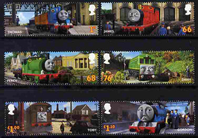Great Britain 2011 Thomas the Tank Engine perf set of 6 unmounted mint
