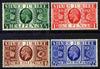 Great Britain 1935 KG5 Silver Jubilee set set of 4 mounted mint, SG 453-6
