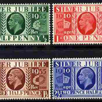 Great Britain 1935 KG5 Silver Jubilee set set of 4 mounted mint, SG 453-6