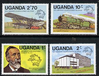 Uganda 1981 Birth Anniversary of von Stephan (Founder of UPU) set of 4, SG 336-39 unmounted mint