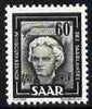 Saar 1949-51 Beethoven 60c unmounted mint, SG 265