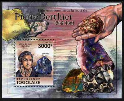 Togo 2011 150th Death Anniversary of Pierre Berthier perf s/sheet unmounted mint