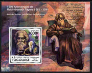 Togo 2011 150th Birth Anniversary of Rabindranath Tagore (literature) perf s/sheet unmounted mint