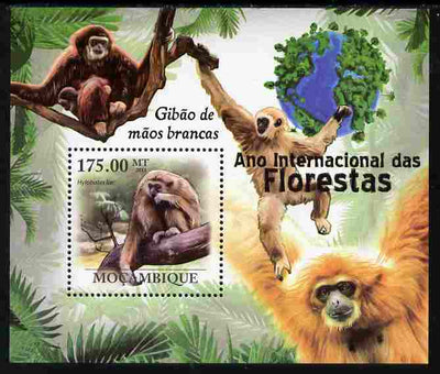Mozambique 2011 International Year of the Forest - Monkeys perf s/sheet unmounted mint