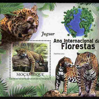 Mozambique 2011 International Year of the Forest - Jaguars perf s/sheet unmounted mint