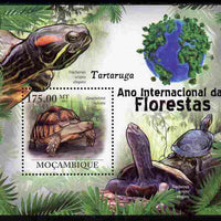 Mozambique 2011 International Year of the Forest - Turtles perf s/sheet unmounted mint