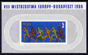 Poland 1966 European Athletic Championships imperf m/sheet unmounted mint, SG MS 1667