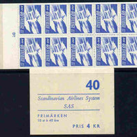 Sweden 1961 Tenth Anniversary of Scandinavian Airlines 4k booklet complete, SG SB139