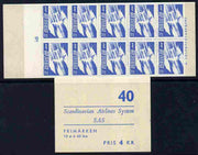 Sweden 1961 Tenth Anniversary of Scandinavian Airlines 4k booklet complete, SG SB139