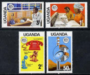 Uganda 1976 Telecommunications set of 4, SG 163-66 unmounted mint