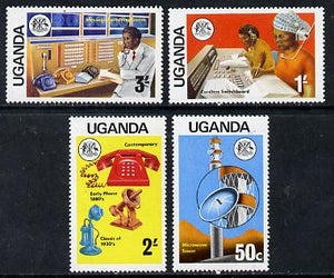 Uganda 1976 Telecommunications set of 4, SG 163-66 unmounted mint