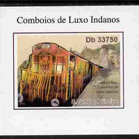 St Thomas & Prince Islands 2011 Indian Luxury Trains #2 imperf individual deluxe sheet unmounted mint. Note this item is privately produced and is offered purely on its thematic appeal