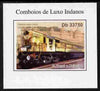 St Thomas & Prince Islands 2011 Indian Luxury Trains #3 imperf individual deluxe sheet unmounted mint. Note this item is privately produced and is offered purely on its thematic appeal