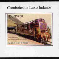 St Thomas & Prince Islands 2011 Indian Luxury Trains #4 imperf individual deluxe sheet unmounted mint. Note this item is privately produced and is offered purely on its thematic appeal