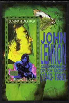 Guinea - Conakry 2010 Anniversary of John Lennon perf s/sheet unmounted mint Michel BL 1892