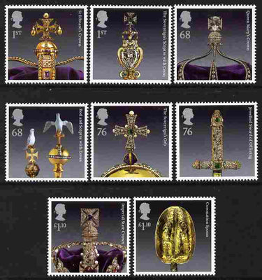 Great Britain 2011 The Crown Jewels perf set of 8 unmounted mint