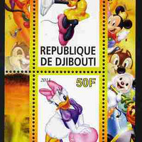 Djibouti 2011 Walt Disney - Minnie & Daisy perf sheetlet containing 2 values unmounted mint