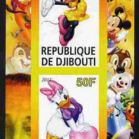 Djibouti 2011 Walt Disney - Minnie & Daisy imperf sheetlet containing 2 values unmounted mint