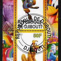 Djibouti 2011 Walt Disney - Goofy & Pluto perf sheetlet containing 2 values fine cto used