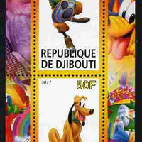 Djibouti 2011 Walt Disney - Goofy & Pluto perf sheetlet containing 2 values unmounted mint