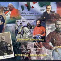 Madagascar 2011 150th Anniversary of Kingdom of Italy perf m/sheet unmounted mint. Note this item is privately produced and is offered purely on its thematic appeal