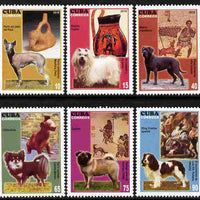 Cuba 2010 Dogs & Classical Art perf set of 6 unmounted mint