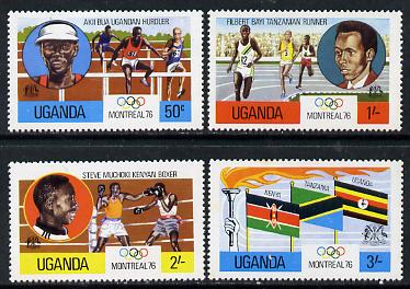 Uganda 1976 Montreal Olympics set of 4, SG 168-71 unmounted mint