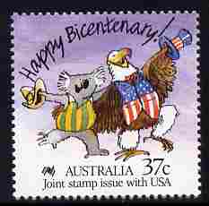 Australia & USA 1988 Joint Issue - Bicentenary of Australian Settlement (11th series) unmounted mint, SG 1110