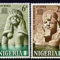 Nigeria 1964 Nubian Monuments perf set of 2 unmounted mint, SG145-6