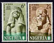 Nigeria 1964 Nubian Monuments perf set of 2 unmounted mint, SG145-6