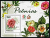 Angola 2011 Flowers - Peonies perf m/sheet with Asian Stamp Exhibition logo in margin unmounted mint