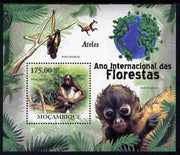 Mozambique 2011 International Year of the Forest - Spider Monkeys perf m/sheet unmounted mint, Michel BL431