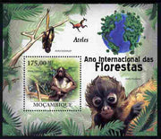 Mozambique 2011 International Year of the Forest - Spider Monkeys perf m/sheet unmounted mint, Michel BL431