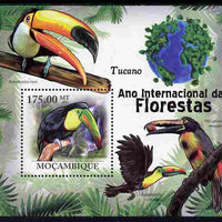 Mozambique 2011 International Year of the Forest - Toucans perf m/sheet unmounted mint, Michel BL417