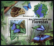 Mozambique 2011 International Year of the Forest - Butterflies perf m/sheet unmounted mint, Michel BL404
