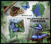 Mozambique 2011 International Year of the Forest - Butterflies perf m/sheet unmounted mint, Michel BL404